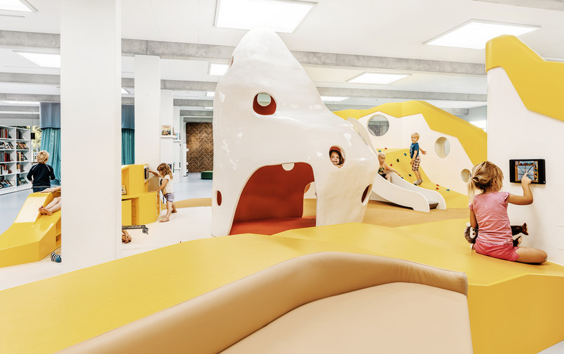 Innovative library design at the Children’s Library in Billund, Denmark, playful learning design by Rosan Bosch Studio