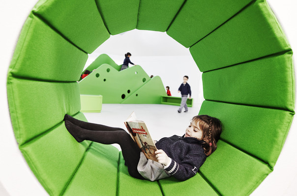 Innovative kindergarten and preschool design at Liceo Europa, Spain, playful learning spaces by Rosan Bosch Studio